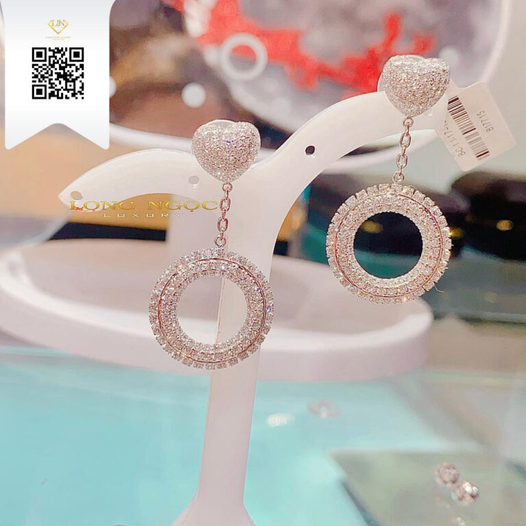 Bông Tai Kim Cương B17715 Dương Trần Daimond