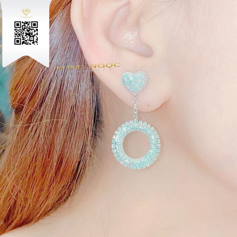 Bông Tai Kim Cương B17715 Kim Cương Giá Tốt