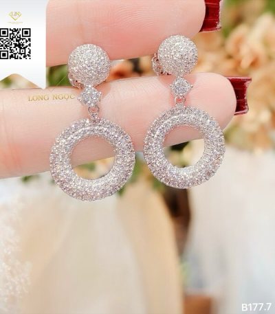 Bông Tai Kim Cương B1777 Kim Cương Giá Tốt
