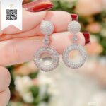 Bông Tai Kim Cương B1777 Trần Dương Daimond Long Ngọc Luxury