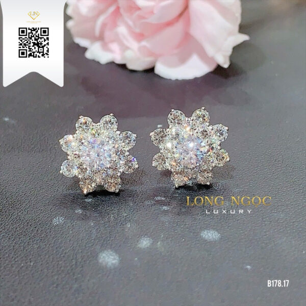 Bông Tai Kim Cương B17817 Dương Trần Daimond