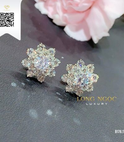 Bông Tai Kim Cương B17817 Kim Cương Giá Tốt