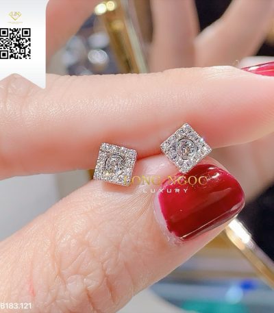 Bông Tai Kim Cương B183121 Kim Cương Giá Tốt