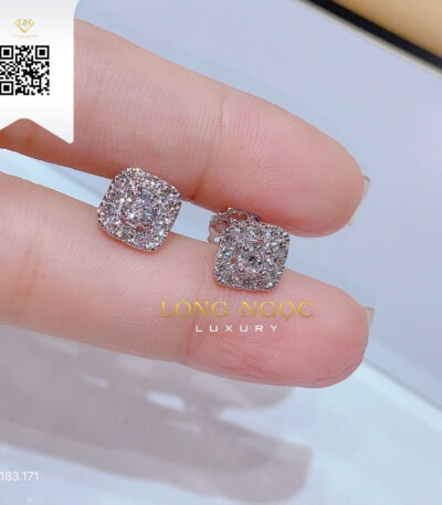 Bông Tai Kim Cương B183171 Kim Cương Giá Tốt