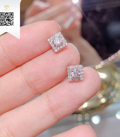Bông Tai Kim Cương B18338 Kim Cương Giá Tốt