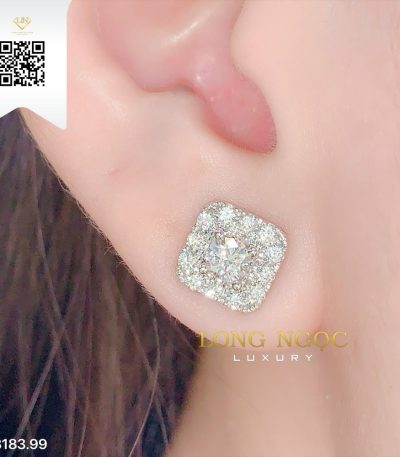 Bông Tai Kim Cương B18399 Dương Trần Daimond