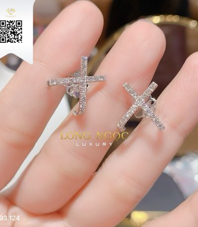 Bông Tai Kim Cương B193124 Kim Cương Giá Tốt