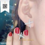 Bông Tai Kim Cương B193124 Trần Dương Daimond Long Ngọc Luxury