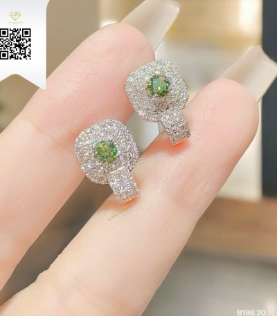 Bông Tai Kim Cương B19820 Kim Cương Giá Tốt