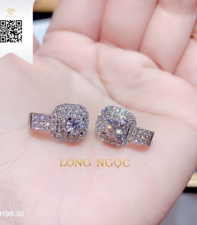 Bông Tai Kim Cương B19830 Kim Cương Giá Tốt