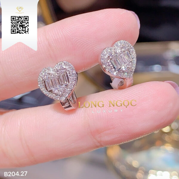 Bông Tai Kim Cương B20427 Dương Trần Daimond