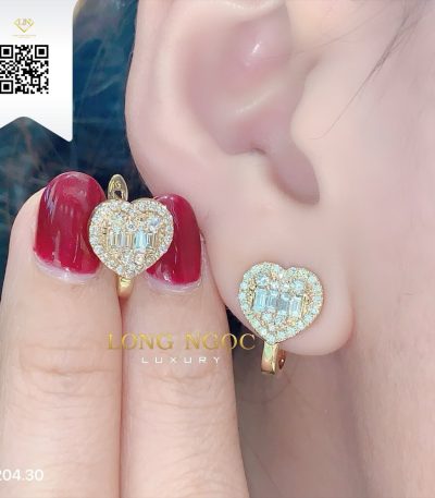 Bông Tai Kim Cương B20430 Dương Trần Daimond