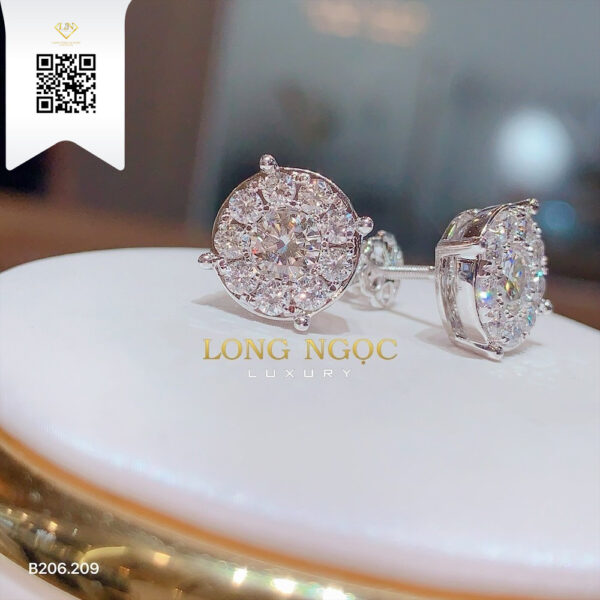 Bông Tai Kim Cương B206209 Dương Trần Daimond