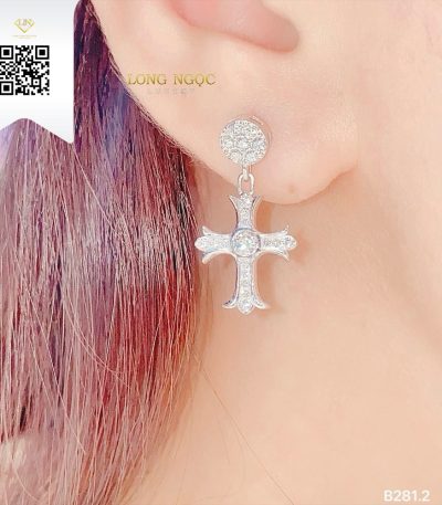 Bông Tai Kim Cương B2182 Dương Trần Daimond
