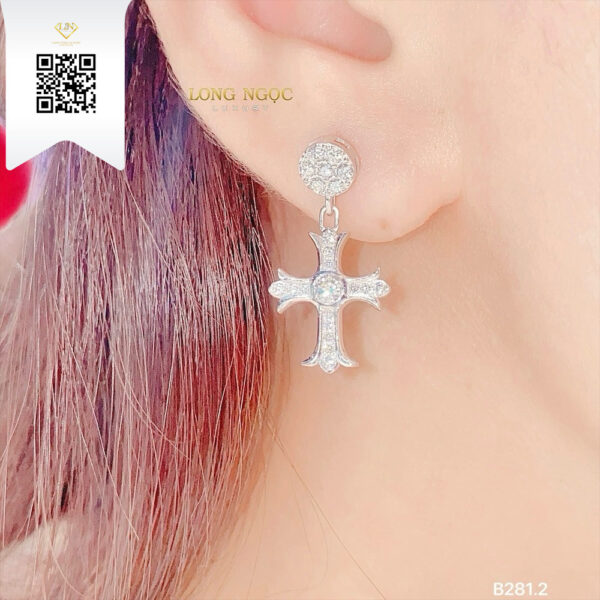 Bông Tai Kim Cương B2182 Dương Trần Daimond