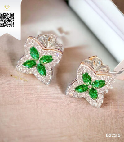 Bông Tai Kim Cương B2235 Kim Cương Giá Tốt
