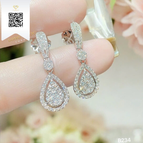 Bông Tai Kim Cương B234 Dương Trần Daimond