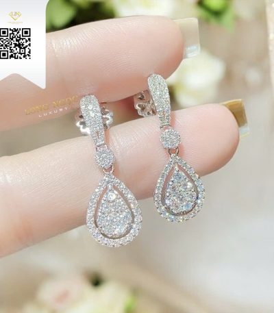 Bông Tai Kim Cương B234 Kim Cương Giá Tốt