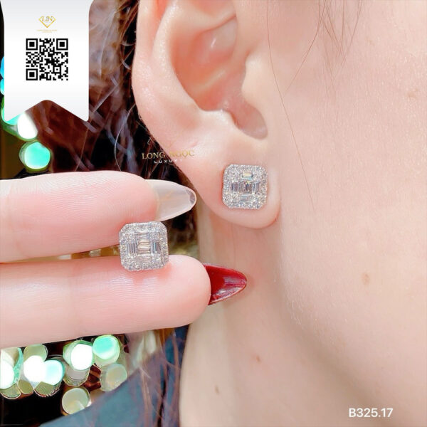 Bông Tai Kim Cương B23517 Dương Trần Daimond