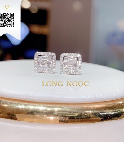 Bông Tai Kim Cương B23521 Dương Trần Daimond