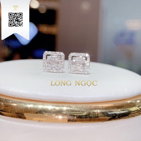 Bông Tai Kim Cương B23521 Dương Trần Daimond