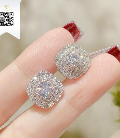 Bông Tai Kim Cương B23768 Dương Trần Daimond