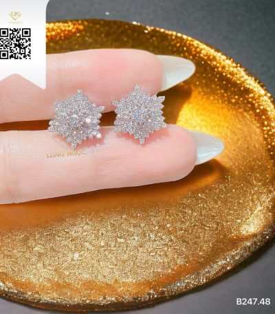 Bông Tai Kim Cương B24748 Dương Trần Daimond