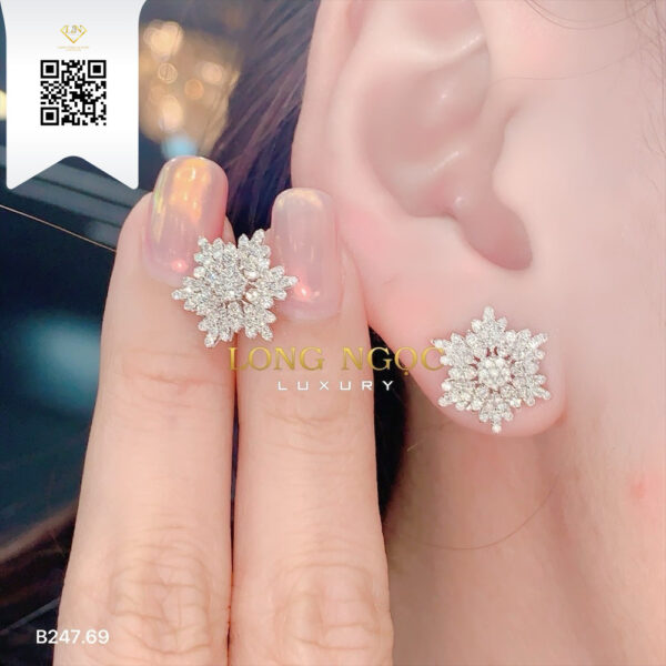 Bông Tai Kim Cương B24769 Dương Trần Daimond