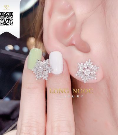 Bông Tai Kim Cương B24770 Dương Trần Daimond
