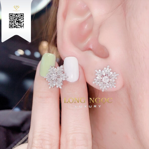 Bông Tai Kim Cương B24770 Dương Trần Daimond