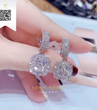 Bông Tai Kim Cương B2603 Kim Cương Giá Tốt