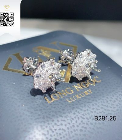 Bông Tai Kim Cương B28125 Kim Cương Giá Tốt