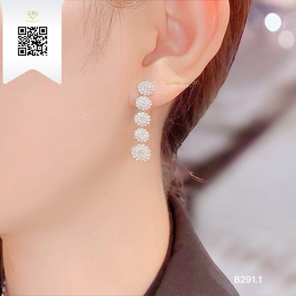Bông Tai Kim Cương B2911 Dương Trần Daimond