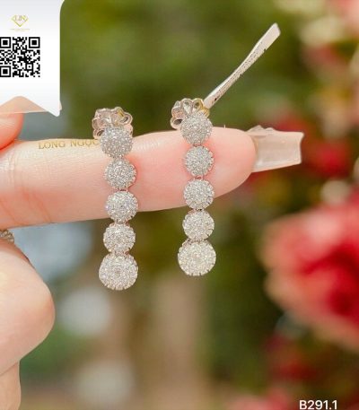 Bông Tai Kim Cương B2911 Kim Cương Giá Tốt