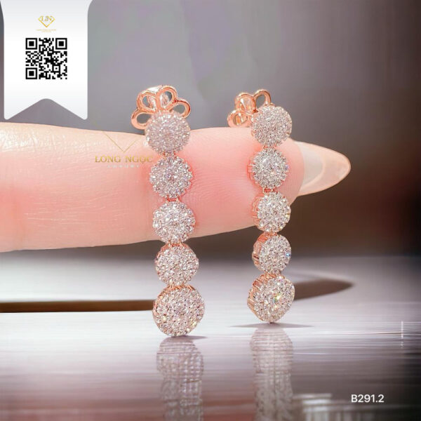 Bông Tai Kim Cương B2912 Dương Trần Daimond