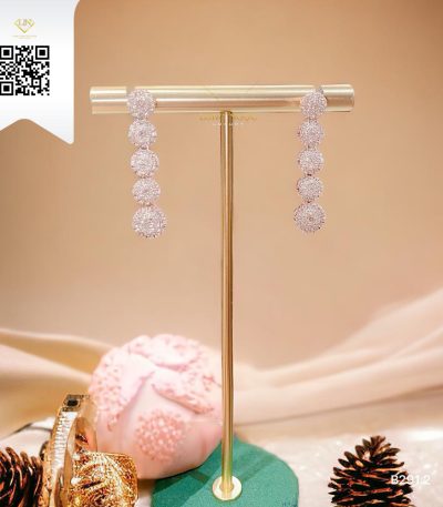 Bông Tai Kim Cương B2912 Kim Cương Giá Tốt