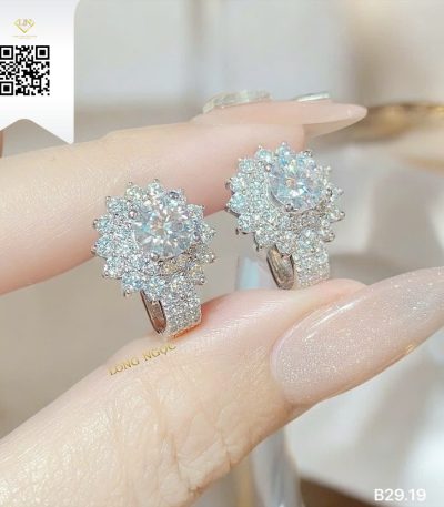 Bông Tai Kim Cương B2919 Kim Cương Giá Tốt