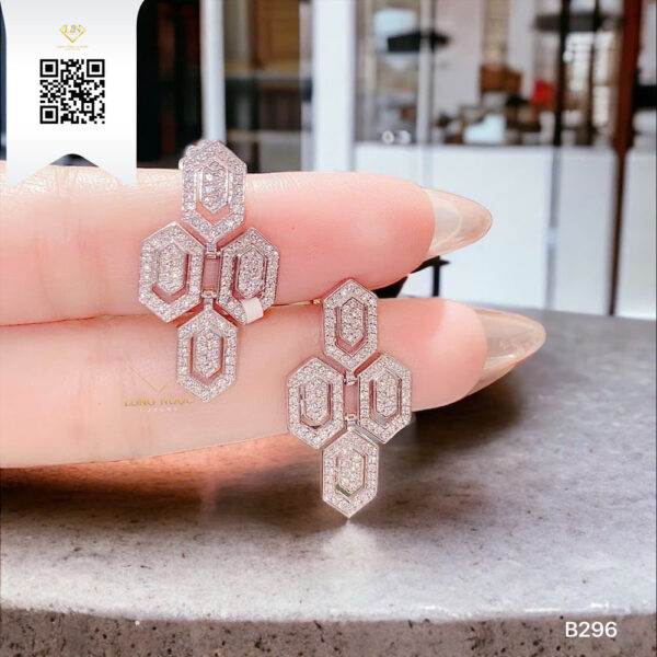 Bông Tai Kim Cương B296 Dương Trần Daimond