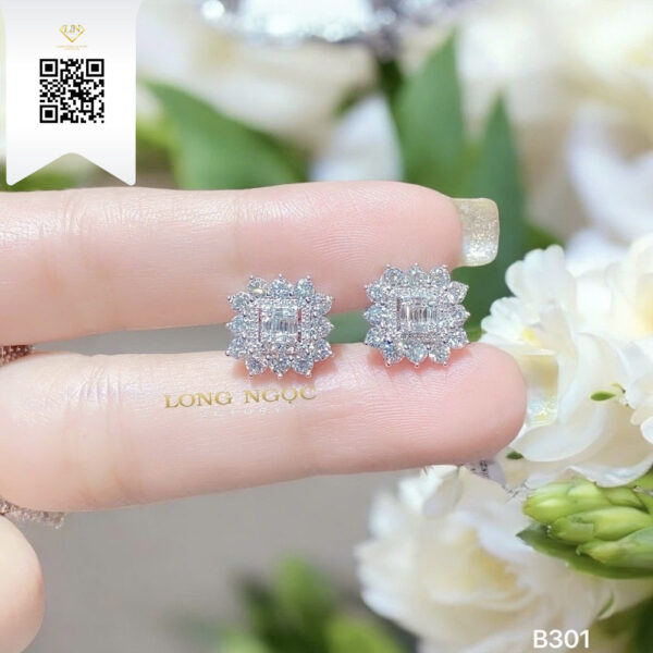 Bông Tai Kim Cương B301 Dương Trần Daimond