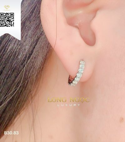 Bông Tai Kim Cương B3083 Kim Cương Giá Tốt