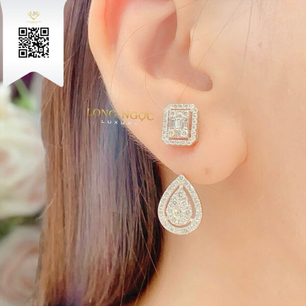 Bông Tai Kim Cương B310 Dương Trần Daimond