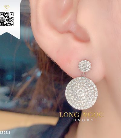 Bông Tai Kim Cương B3231 Kim Cương Giá Tốt