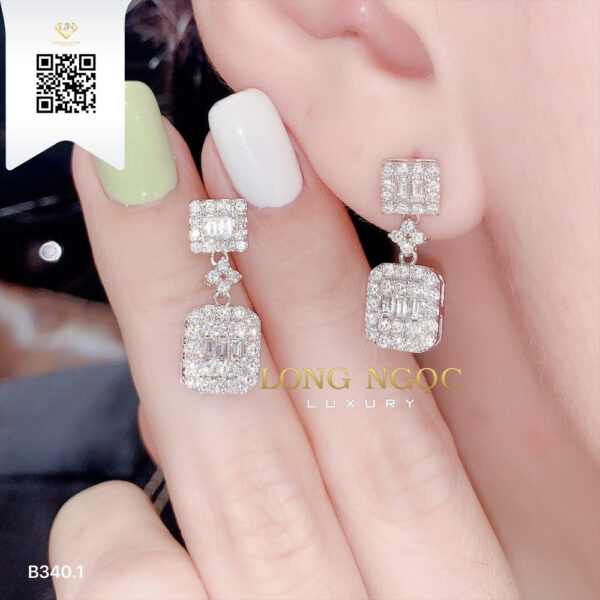Bông Tai Kim Cương B3401 Dương Trần Daimond