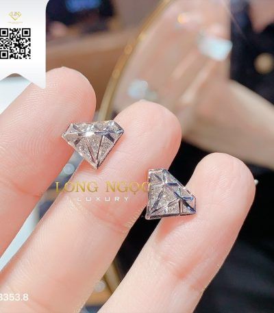 Bông Tai Kim Cương B3538 Kim Cương Giá Tốt