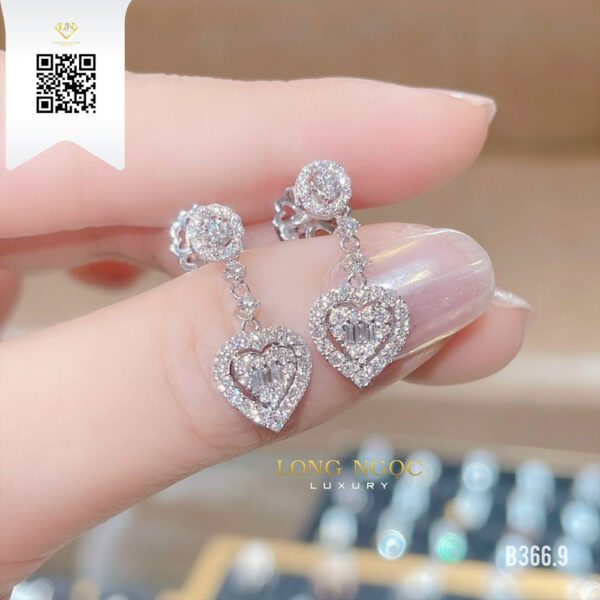 Bông Tai Kim Cương B3669 Dương Trần Daimond