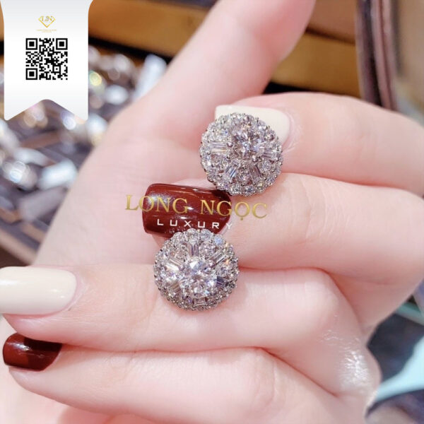 Bông Tai Kim Cương B3783 Dương Trần Daimond