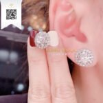 Bông Tai Kim Cương B3783 Trần Dương Daimond Long Ngọc Luxury