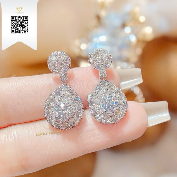 Bông Tai Kim Cương B3813 Dương Trần Daimond