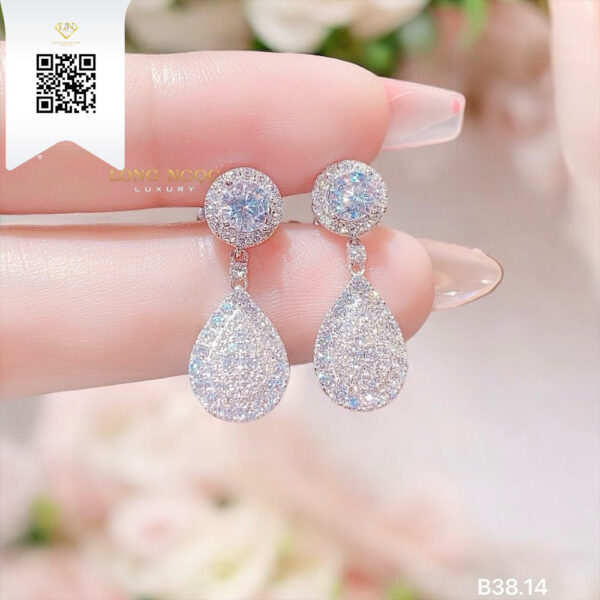 Bông Tai Kim Cương B3814 Dương Trần Daimond