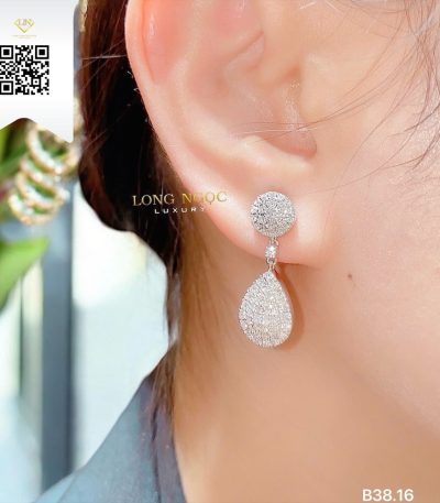 Bông Tai Kim Cương B3816 Dương Trần Daimond